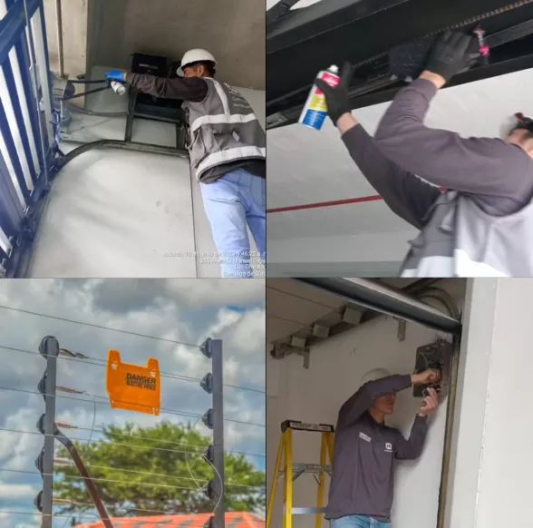 puertas de garaje y cerco eléctrico