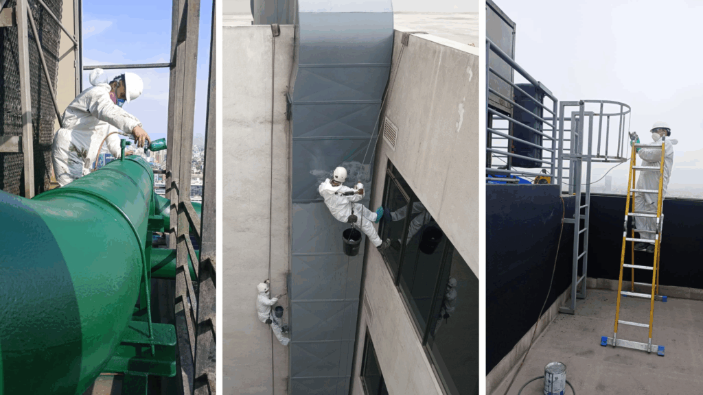 Pintura especializada para estructuras metálicas