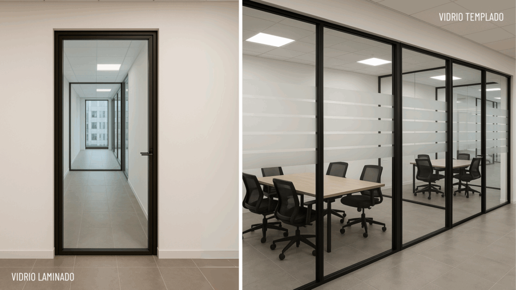 vidrio laminado vs templado